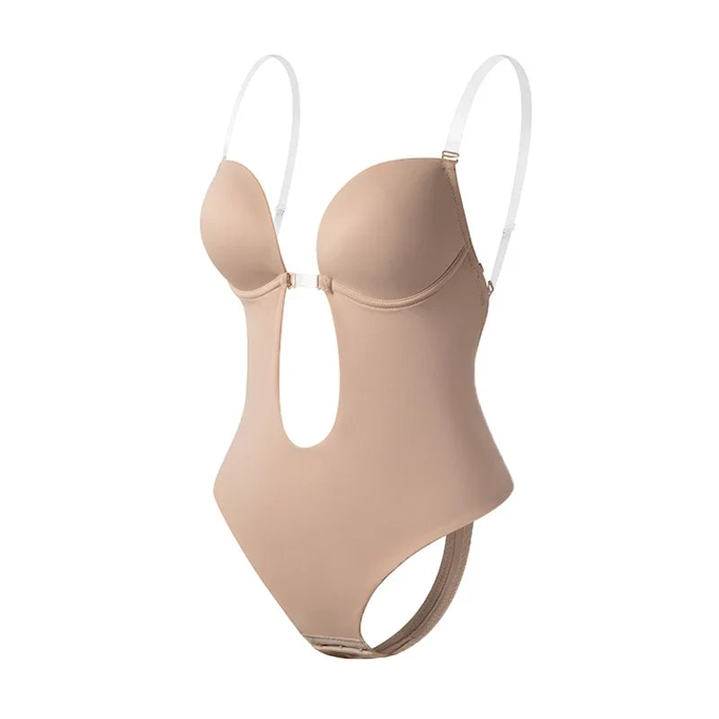 Evie - Women’s Backless Body Bra for Invisible Support with Plunge Neckline