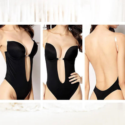 Evie - Women’s Backless Body Bra for Invisible Support with Plunge Neckline