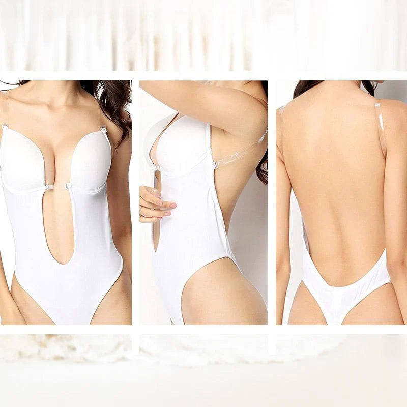 Evie - Women’s Backless Body Bra for Invisible Support with Plunge Neckline