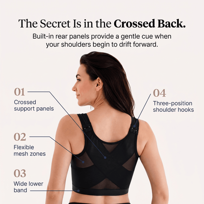 Grace - Women’s Posture Support Shaping Bra Front Closure with Wide Straps
