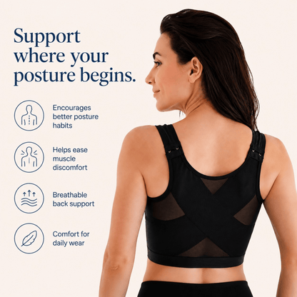Grace - Women’s Posture Support Shaping Bra Front Closure with Wide Straps