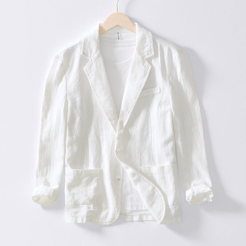 Grace - Women's Summer Blazer Lightweight Casual with Patch Pockets