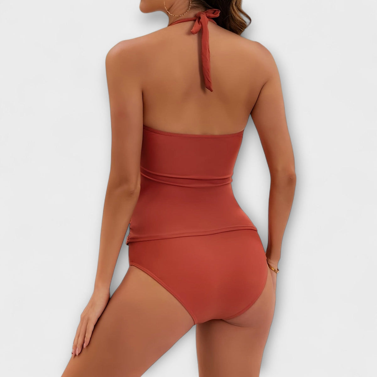 Harper - Women's Comfort Swimsuit for Summer with Halter Neck and Ruching