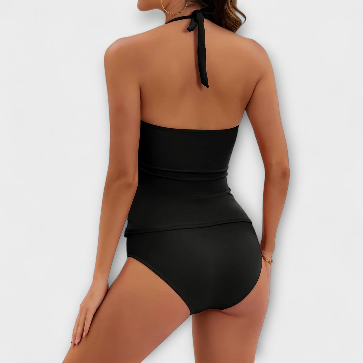 Harper - Women's Comfort Swimsuit for Summer with Halter Neck and Ruching