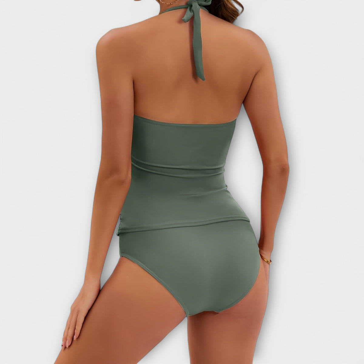 Harper - Women's Comfort Swimsuit for Summer with Halter Neck and Ruching