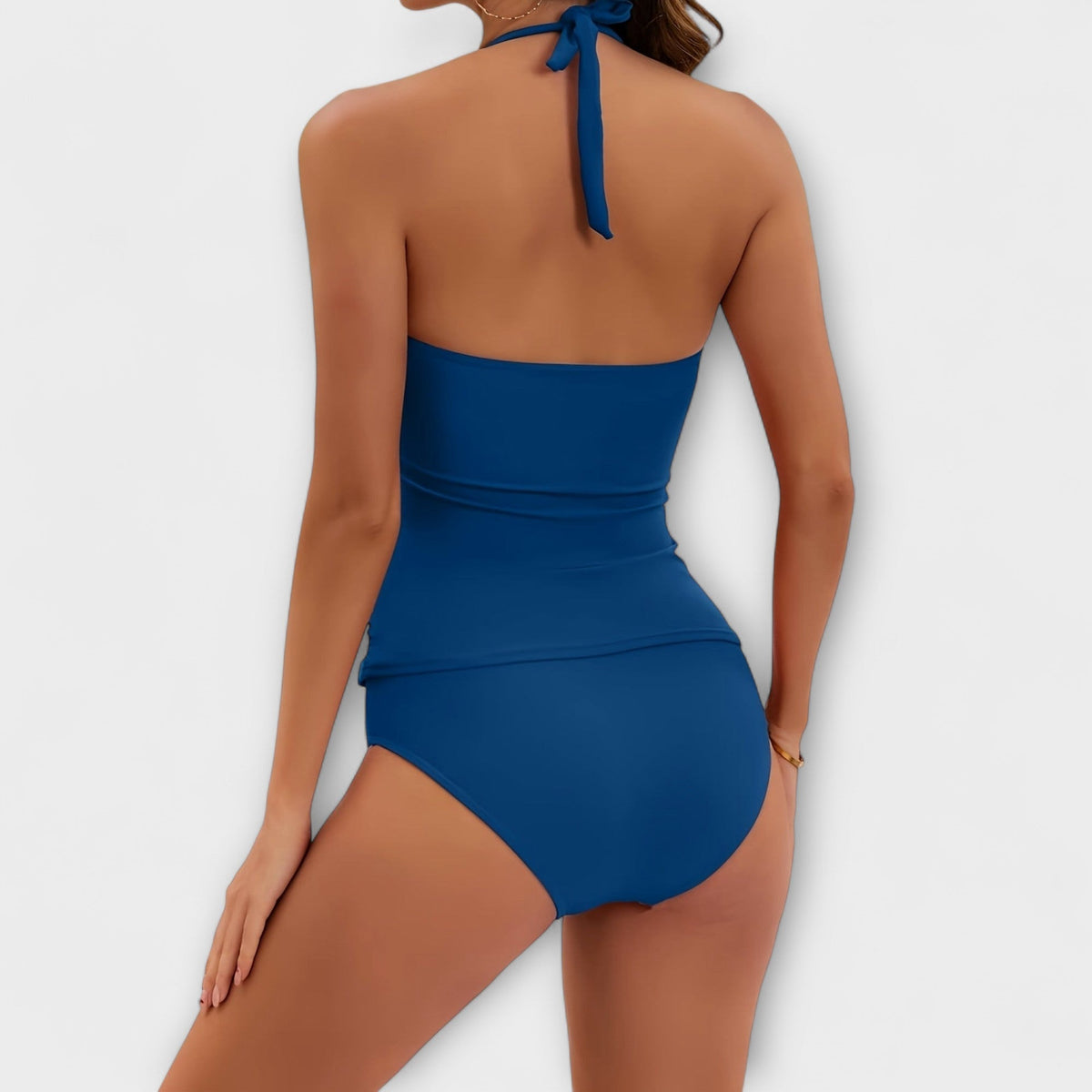 Harper - Women's Comfort Swimsuit for Summer with Halter Neck and Ruching