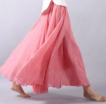 Isla - Women's Maxi Skirt Lightweight for Summer with Elasticated Waist