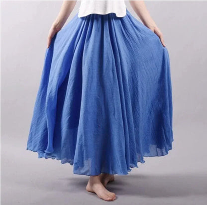 Isla - Women's Maxi Skirt Lightweight for Summer with Elasticated Waist