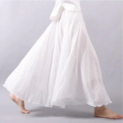 Isla - Women's Maxi Skirt Lightweight for Summer with Elasticated Waist