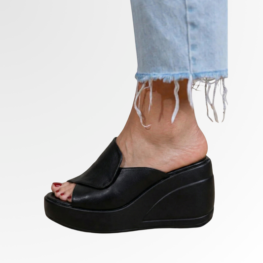 Isla - Women's Sandals for Wide Foot Comfort with Wedge Heel and Open Toe