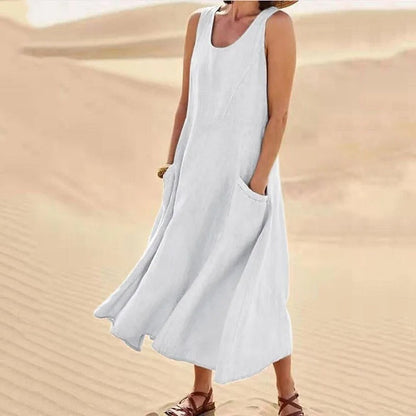 Isla - Women’s Summer Maxi Dress Lightweight and Flowy with Pockets