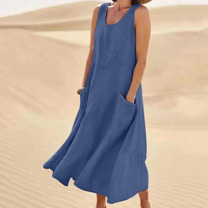 Isla - Women’s Summer Maxi Dress Lightweight and Flowy with Pockets
