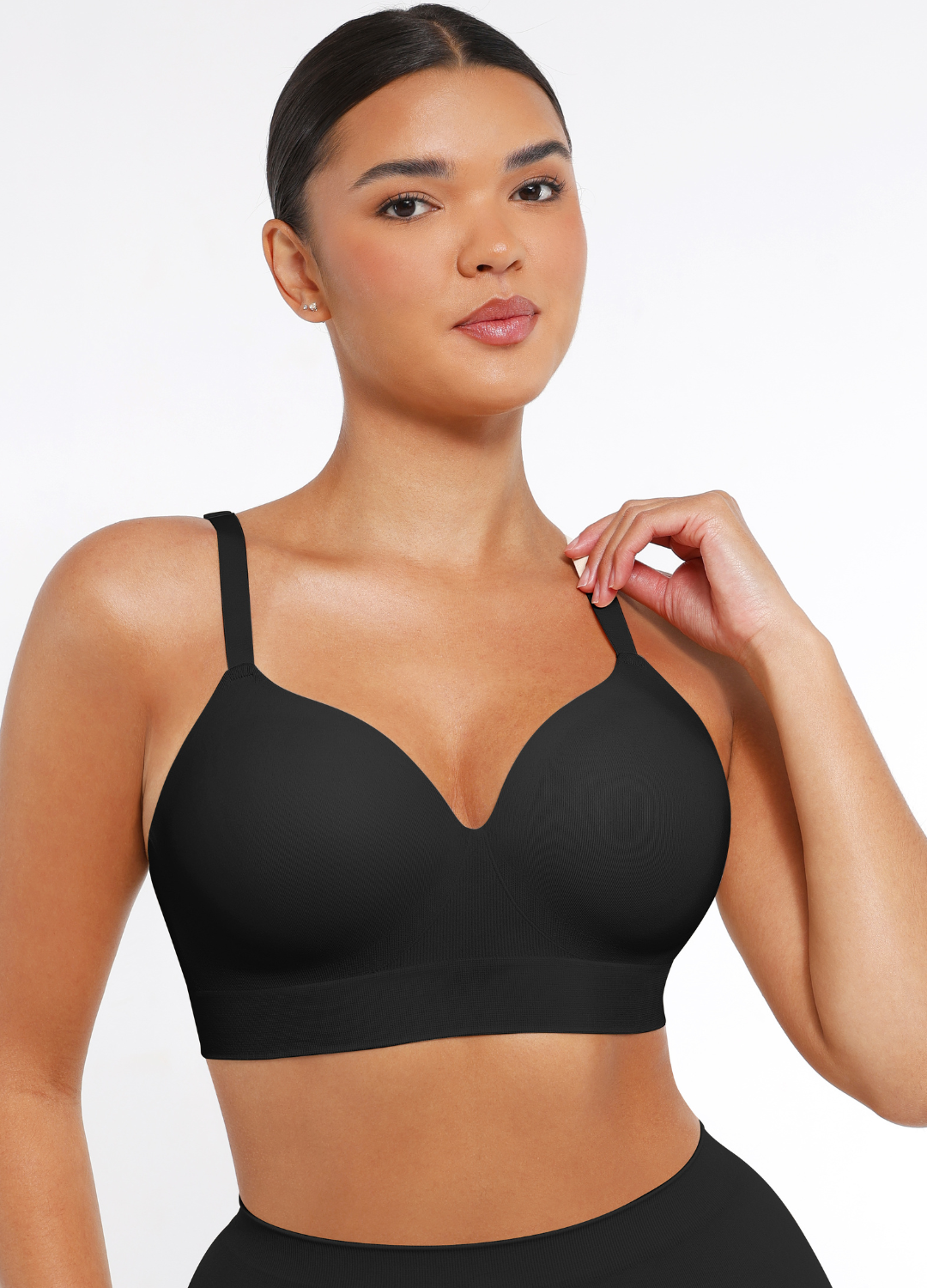 Ivy - Women's Bra Push Up for Daily Comfort with Seamless Plunge Cups