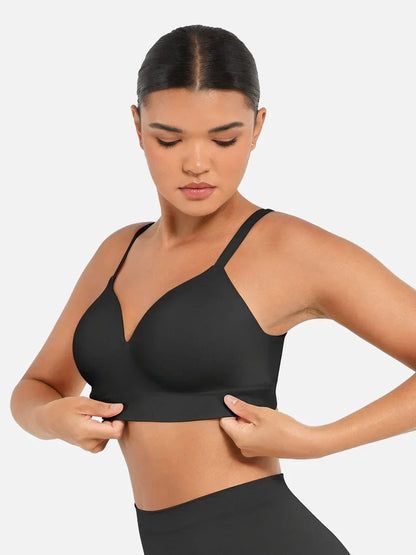 Ivy - Women's Bra Push Up for Daily Comfort with Seamless Plunge Cups