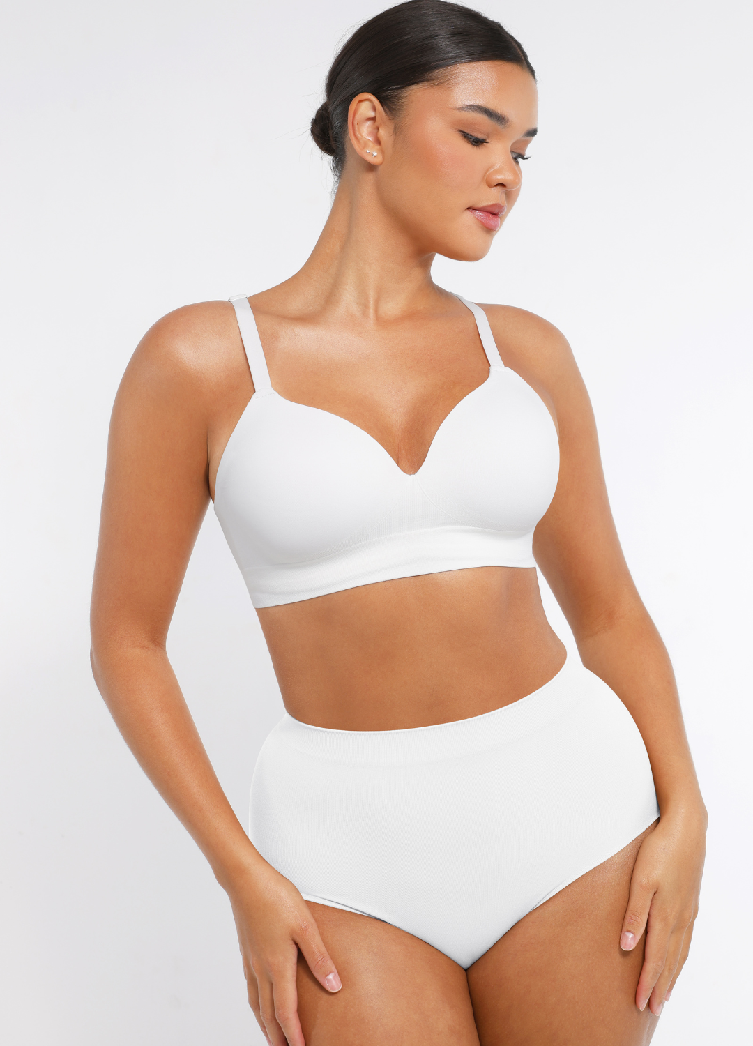 Ivy - Women's Bra Push Up for Daily Comfort with Seamless Plunge Cups