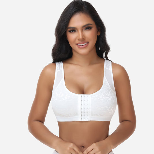 Lucy - Women's Bra Front Closure Wireless Support for Everyday Comfort