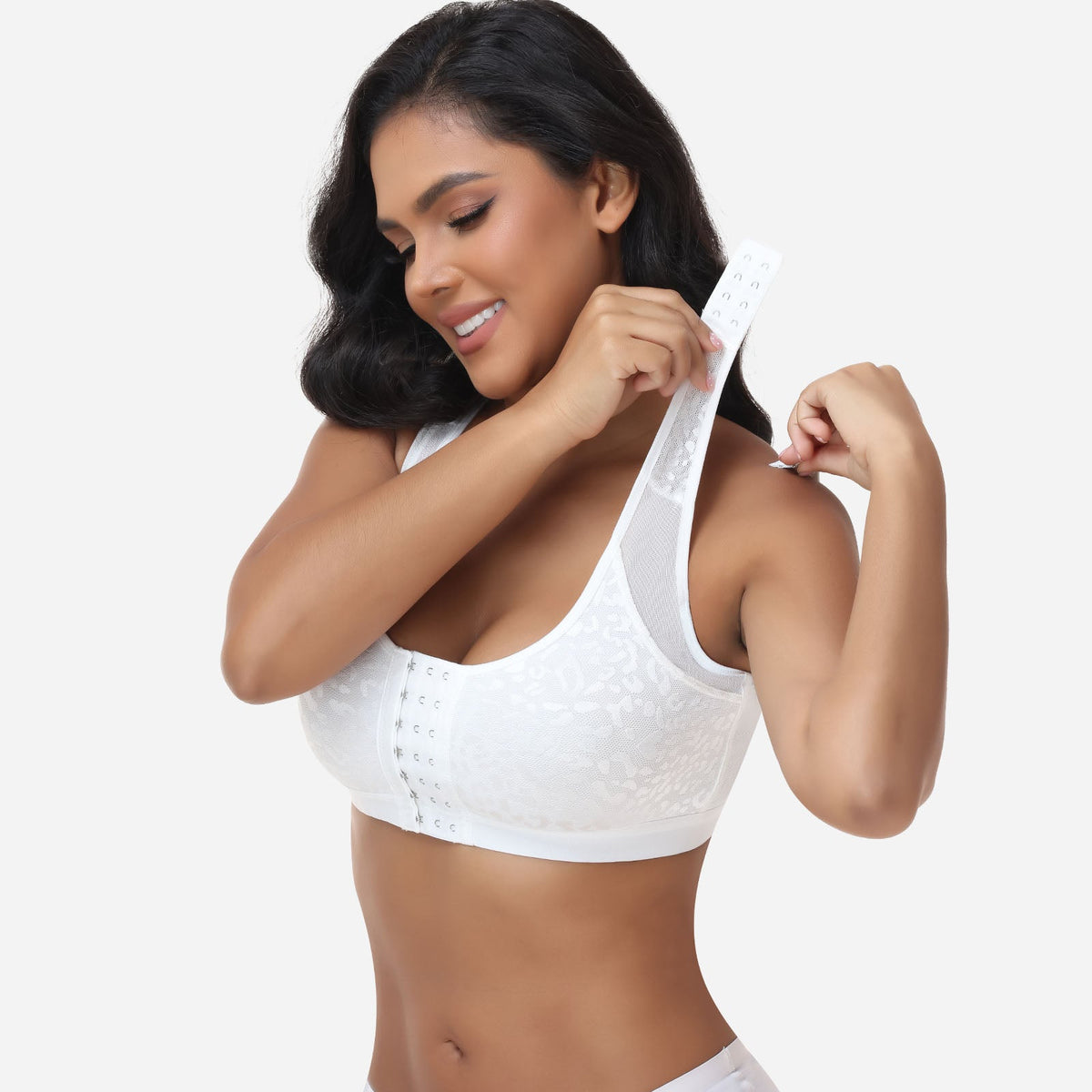 Lucy - Women's Bra Front Closure Wireless Support for Everyday Comfort