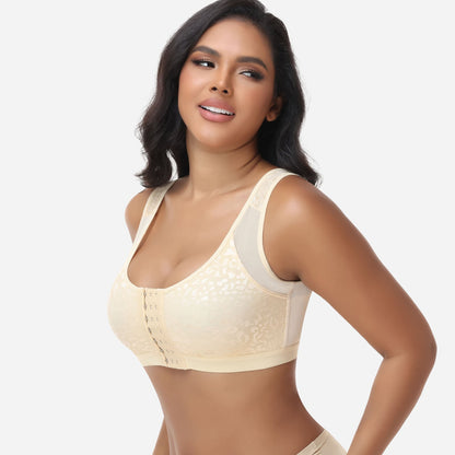 Lucy - Women's Bra Front Closure Wireless Support for Everyday Comfort