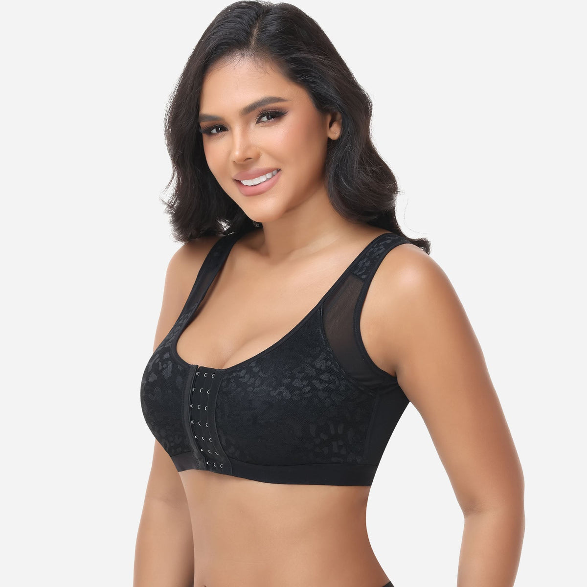 Lucy - Women's Bra Front Closure Wireless Support for Everyday Comfort