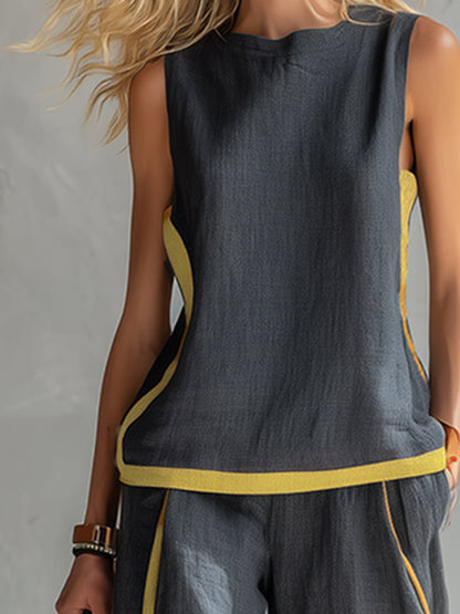 Matilda - Women's Summer Co-Ord Set Oversized with Wide Leg Trousers
