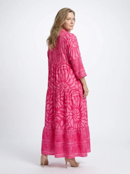 Matilda - Women's Summer Maxi Dress Boho Oversized with Tiered Skirt
