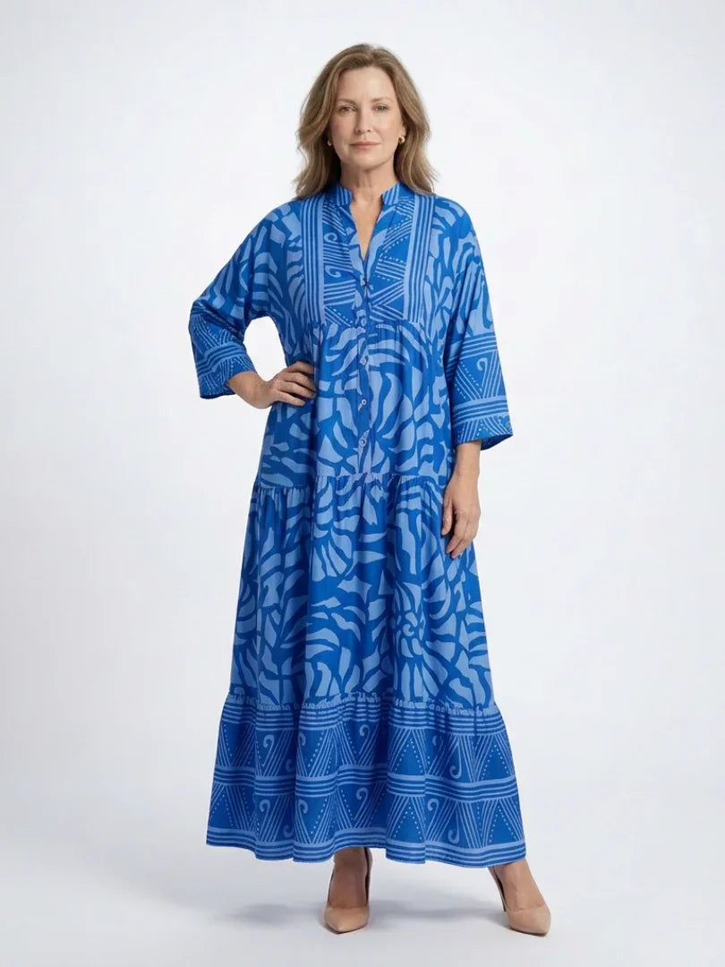 Matilda - Women's Summer Maxi Dress Boho Oversized with Tiered Skirt