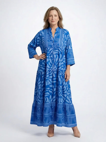 Matilda - Women's Summer Maxi Dress Boho Oversized with Tiered Skirt