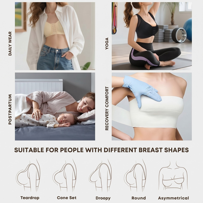 Olivia - Women's Bra Front Closure with Wide Straps and Full Coverage