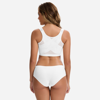 Olivia - Women's Bra Front Closure with Wide Straps and Full Coverage