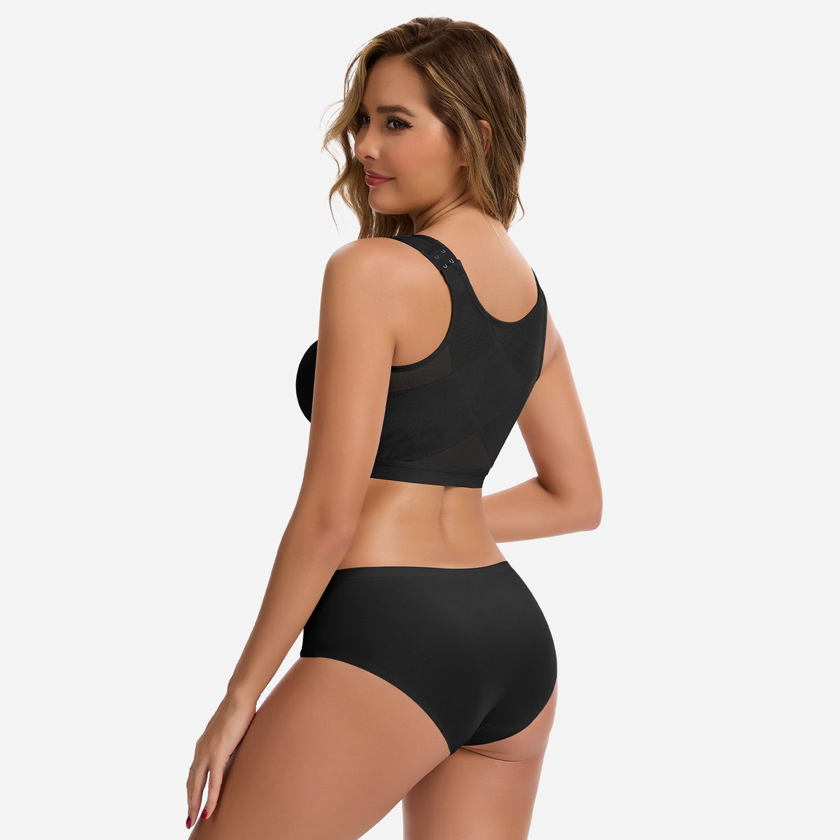 Olivia - Women's Bra Front Closure with Wide Straps and Full Coverage