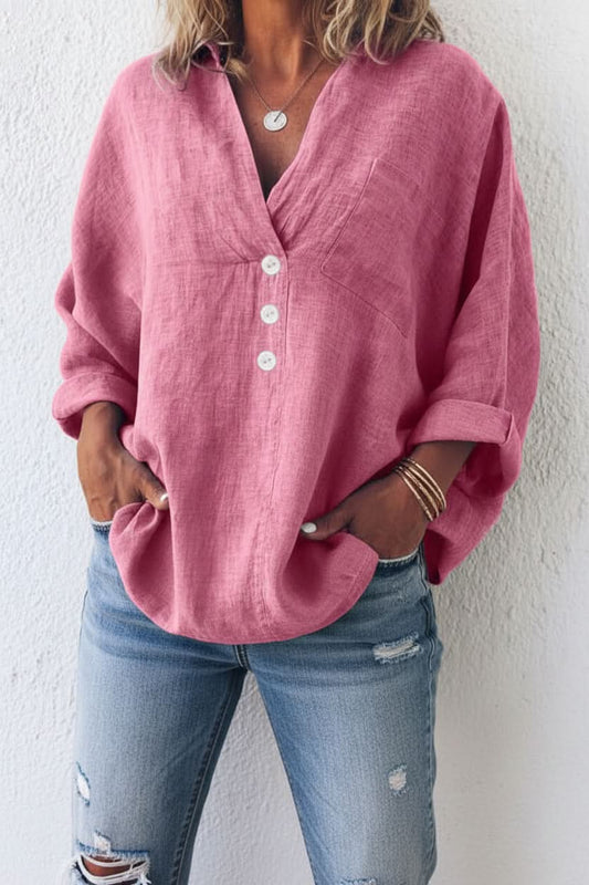 Sienna - Women's Oversized Blouse Lightweight and Comfort Fit for Summer
