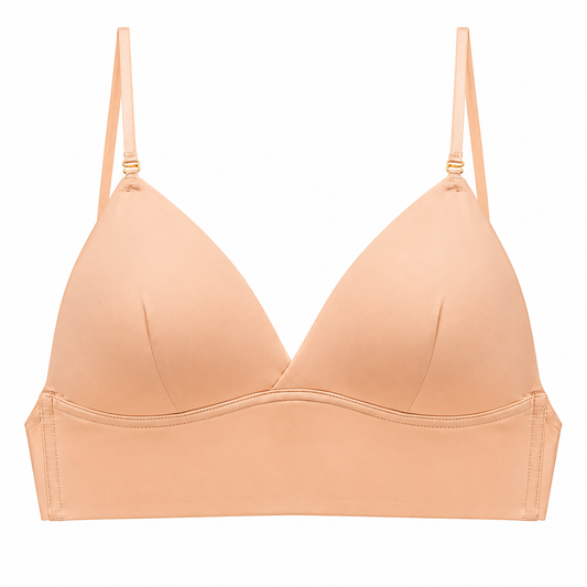 Willow - Women’s Low-Back Bra Comfortable with Deep V Triangle Cups