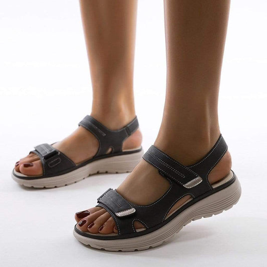 Zoe - Women's Comfort Walking Sandals with Adjustable Velcro Strap