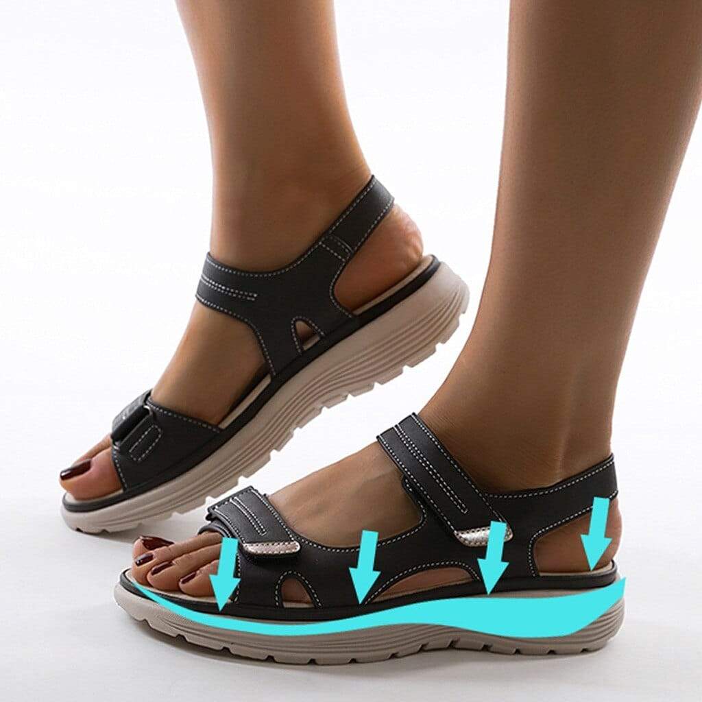Zoe - Women's Comfort Walking Sandals with Adjustable Velcro Strap