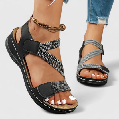 Zoe - Women’s Summer Sandals Flat Platform Comfort with Adjustable Straps