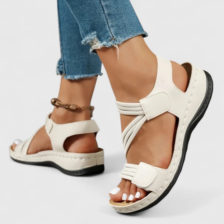 Zoe - Women’s Summer Sandals Flat Platform Comfort with Adjustable Straps
