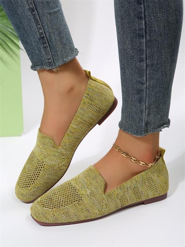 Women's Non Slip Flats Green