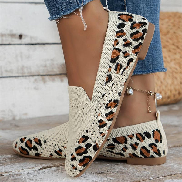 Women's Non Slip Flats Leopard