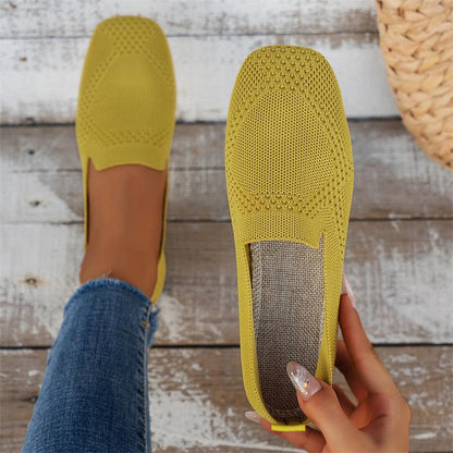 Women's Non Slip Flats Yellow