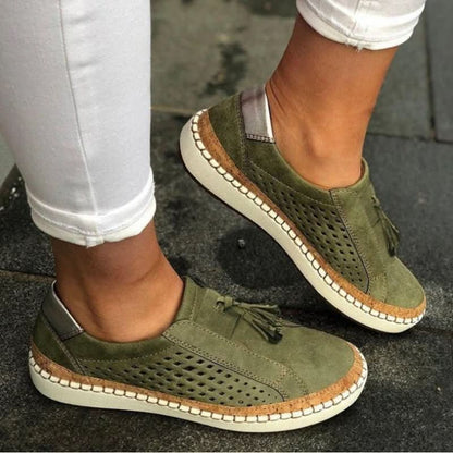 Women's Slip On Sneakers - Green