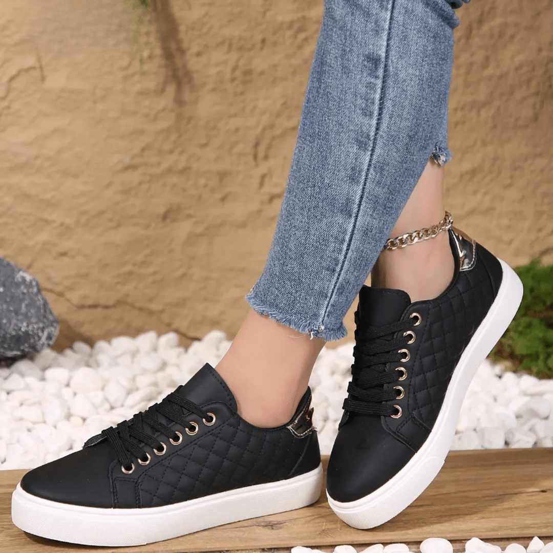 Women's Supportive Walking Shoes - Black
