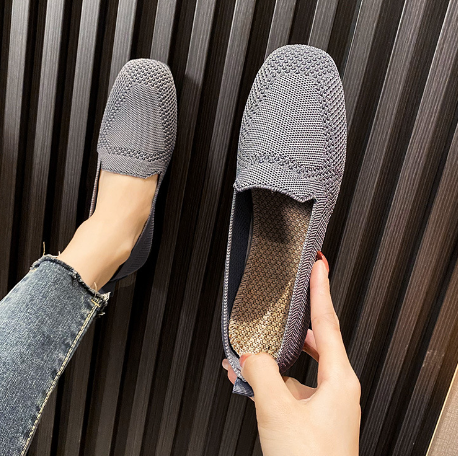 Women's Round Toe Ballet Flats Grey