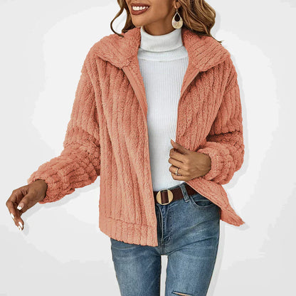 Women's Plush Cardigan - Pink