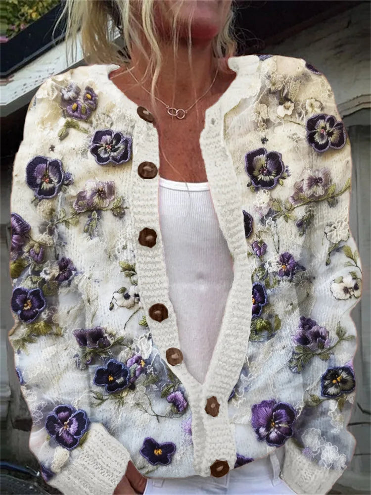 Women's Open Front Cardigan - Multicolour