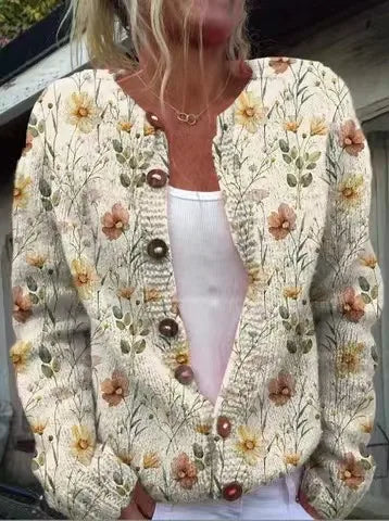 Women's Open Front Cardigan - Multicolour