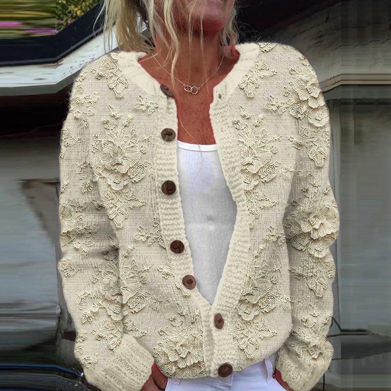 Women's Open Front Cardigan - White