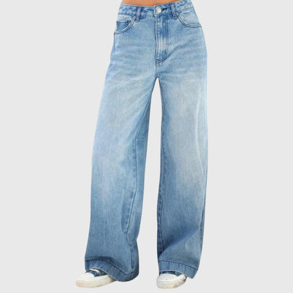 Women's Baggy Jeans - Blue