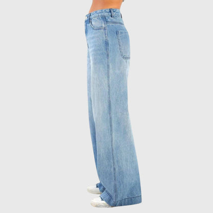 Women's Baggy Jeans - Blue