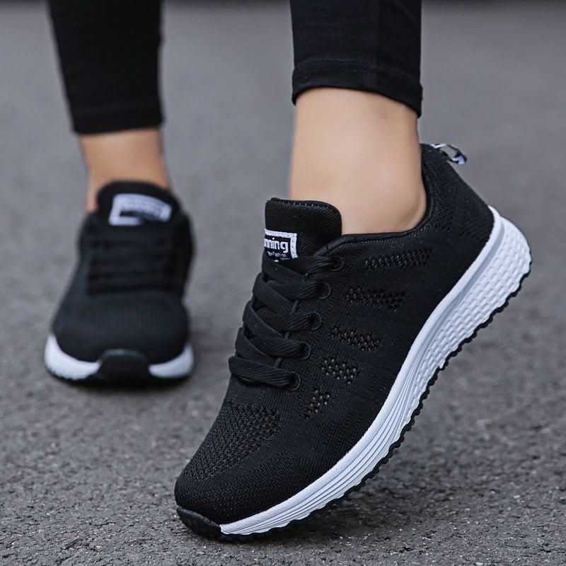 Women's Breathable Walking Shoes - Black