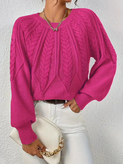 Women's Modern Sweater with Relaxed Fit - Pink